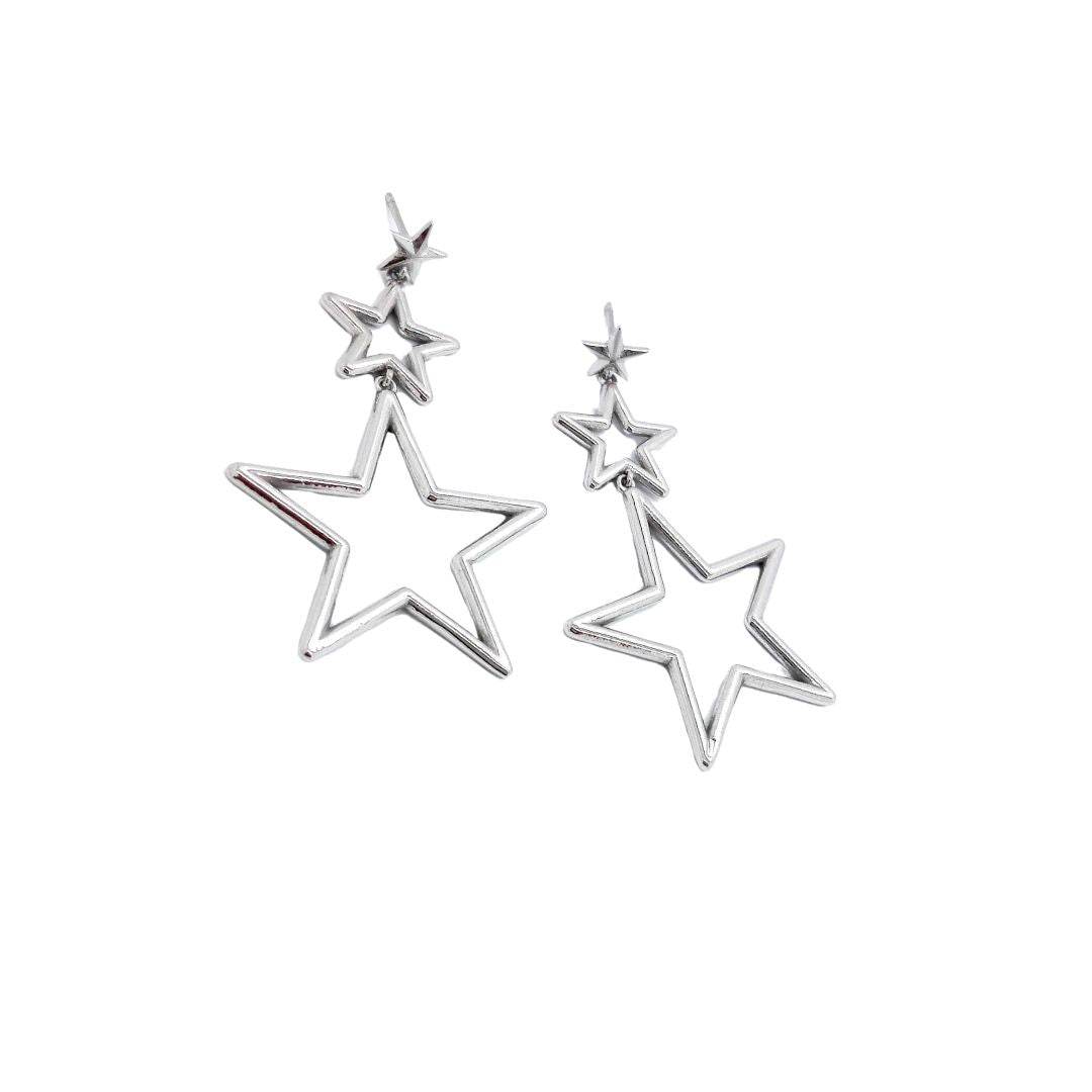 Orecchini pendenti con stelle - OR752 - Spadarella Gioielli