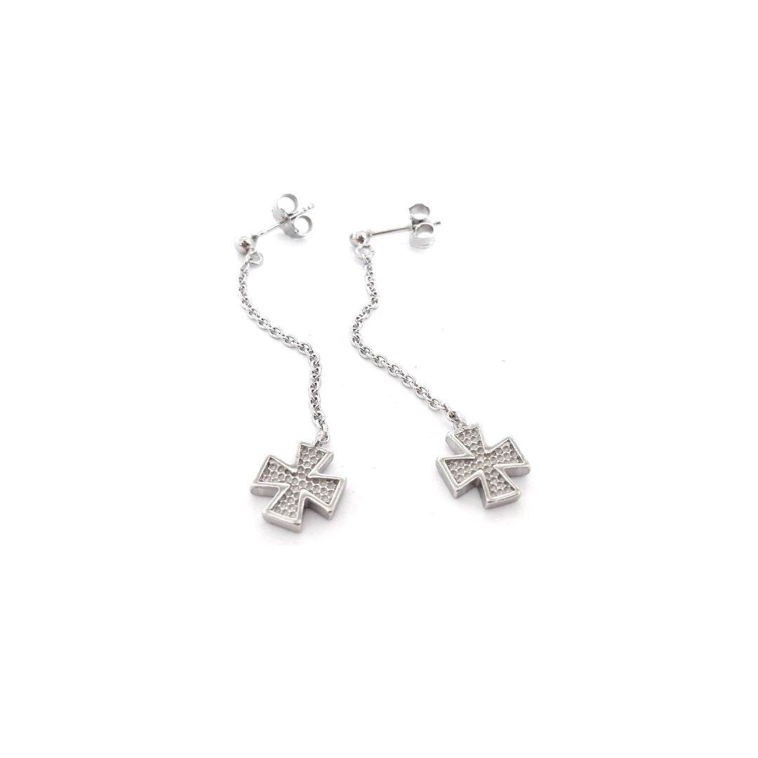 Orecchini A Croce Celtica In Argento 925 Per Donna | Pendenti A Goccia Con Nodo Irlandese, Gioielli Ipoallergenici In Confezione Regalo