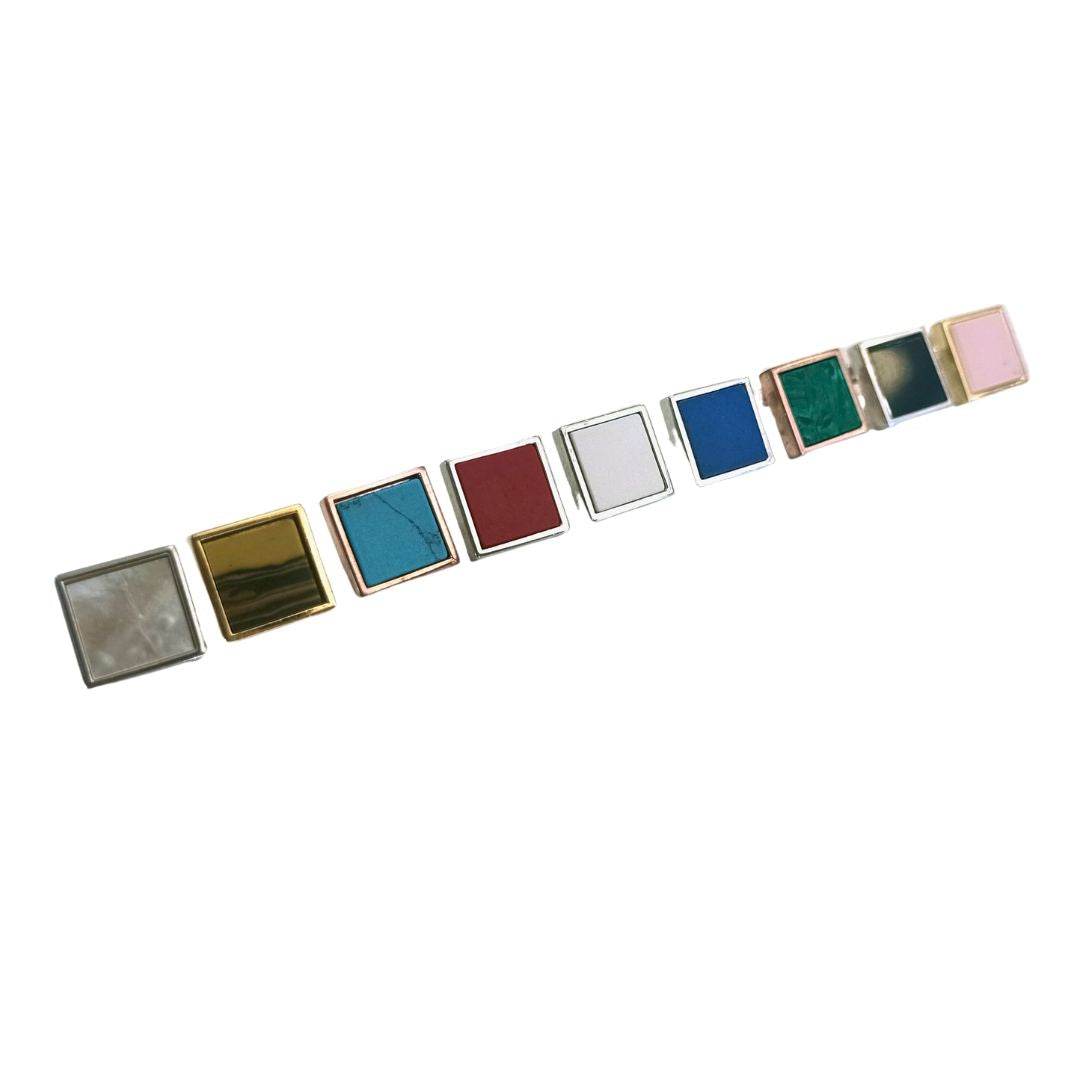 Orecchini Rainbow quadrato - OR845 - Spadarella Gioielli