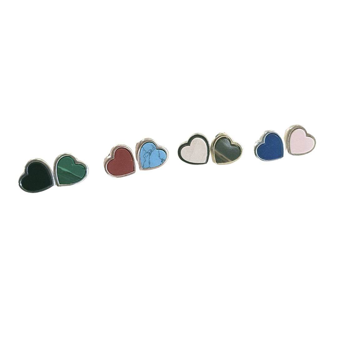 Orecchini Rainbow cuore - OR847 - Spadarella Gioielli