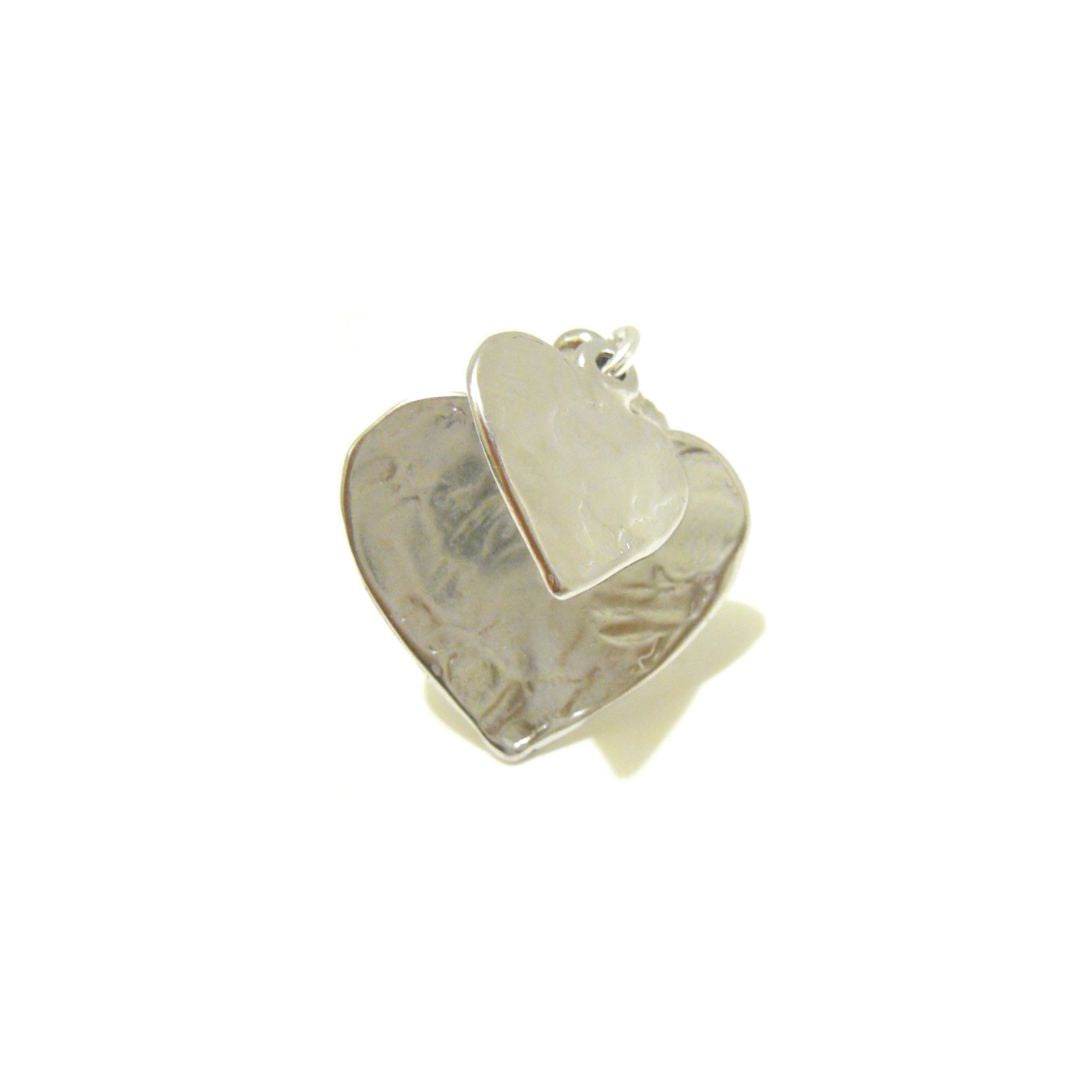 Anello cuori martellati - PSAN72 - Spadarella Gioielli