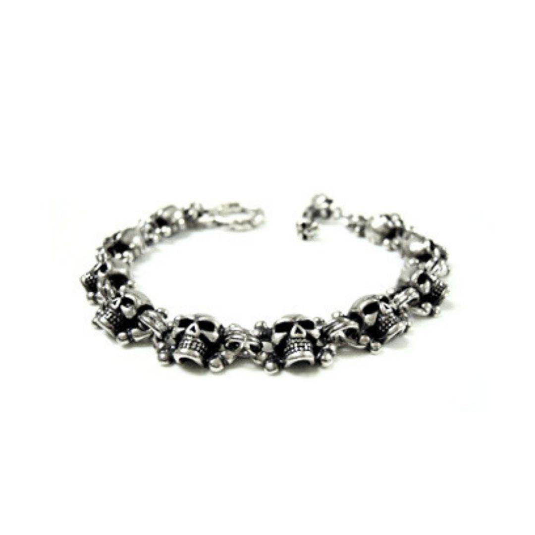 Bracciale con teschi - PSBR190 - Spadarella Gioielli