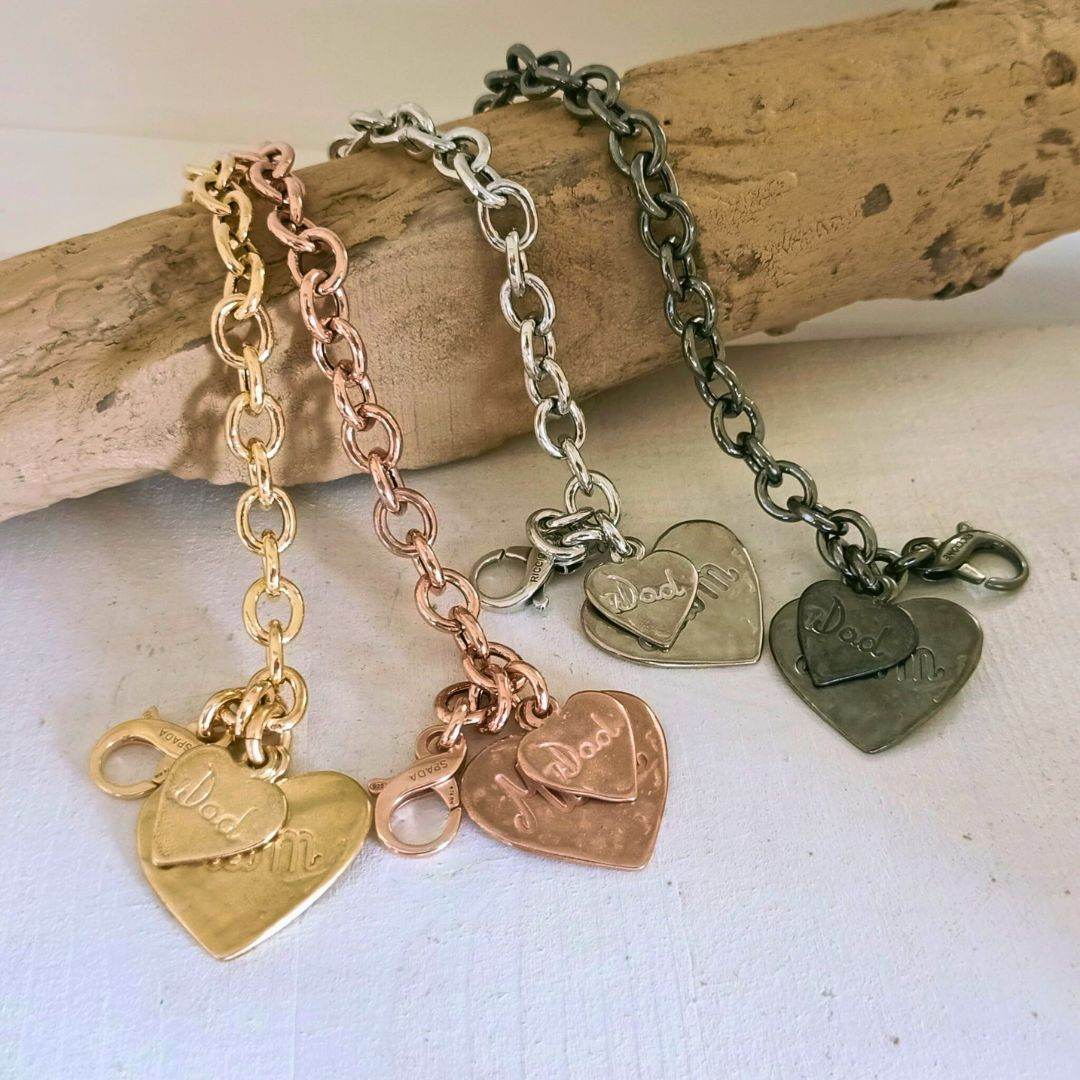 Bracciale cuori Mum & Dad - PSBR63 - Spadarella Gioielli