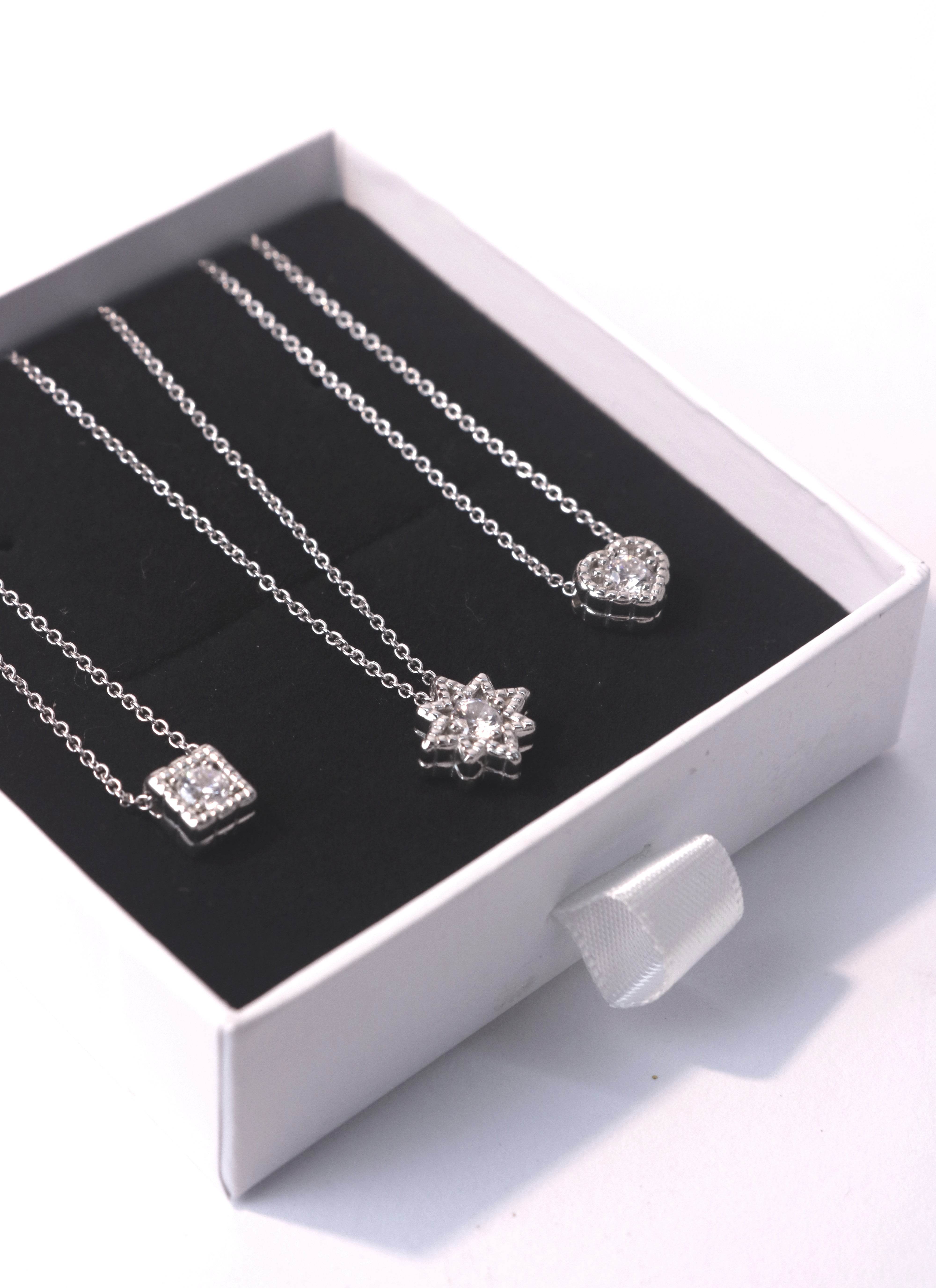 Collana scintille quadrato - CL714 - Spadarella Gioielli
