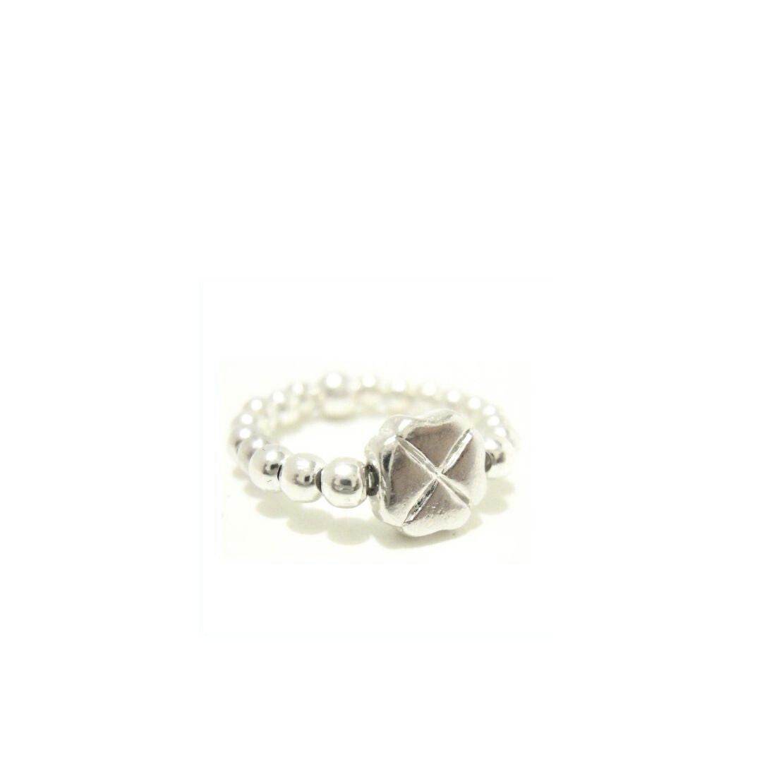 Anello elastico quadrifoglio - SPAN12 - Spadarella Gioielli