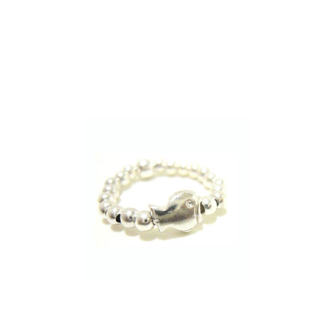 Anello elastico pesce - SPAN17 - Spadarella Gioielli