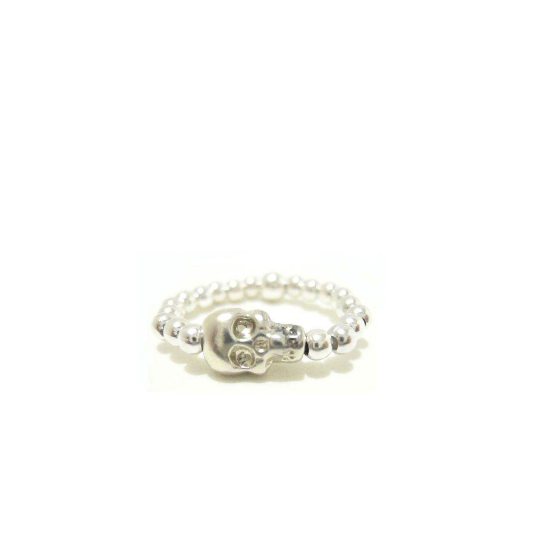 Anello elastico teschio - SPAN19 - Spadarella Gioielli