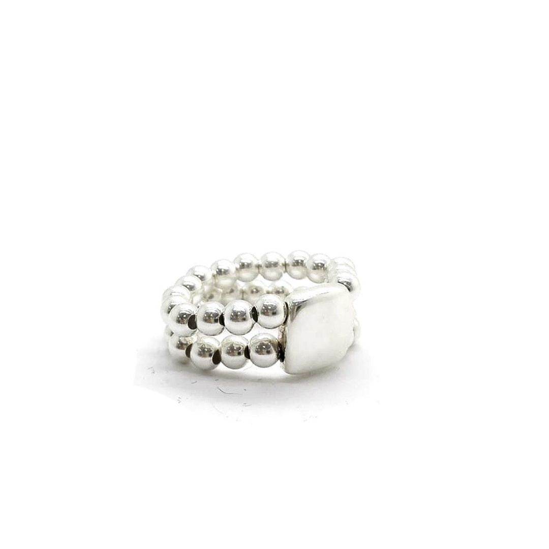 Anello elastico quadrato - SPAN45 - Spadarella Gioielli