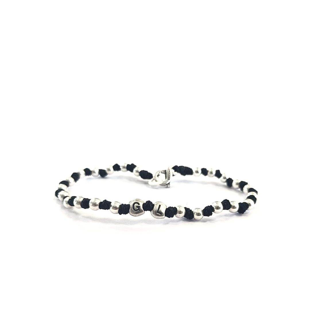 Bracciale spadino Two Letterine - Spadarella Gioielli