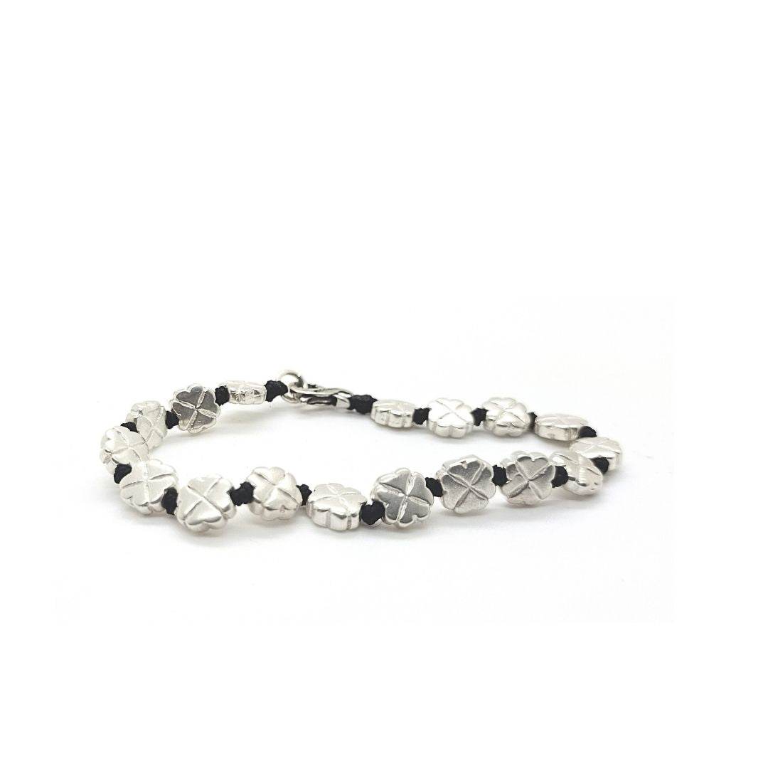 Bracciale spadino quadrifogli - SPBR011 - Spadarella Gioielli