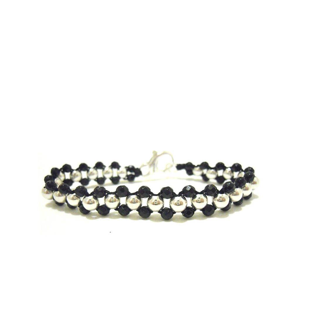 Bracciale spadino intrecciato - SPBR269 - Spadarella Gioielli