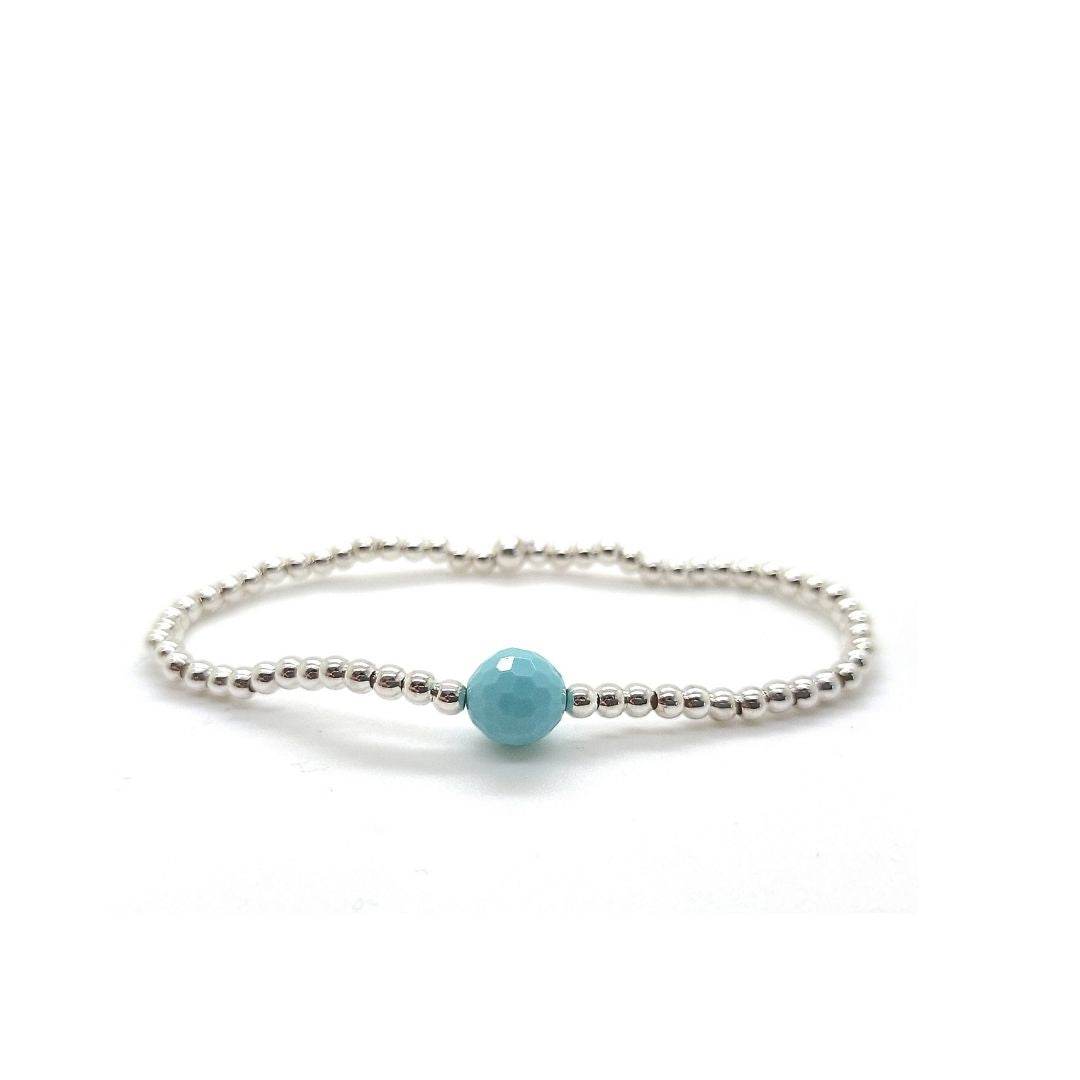 Bracciale spadino elastico con pietra - SPBR037 - Spadarella Gioielli