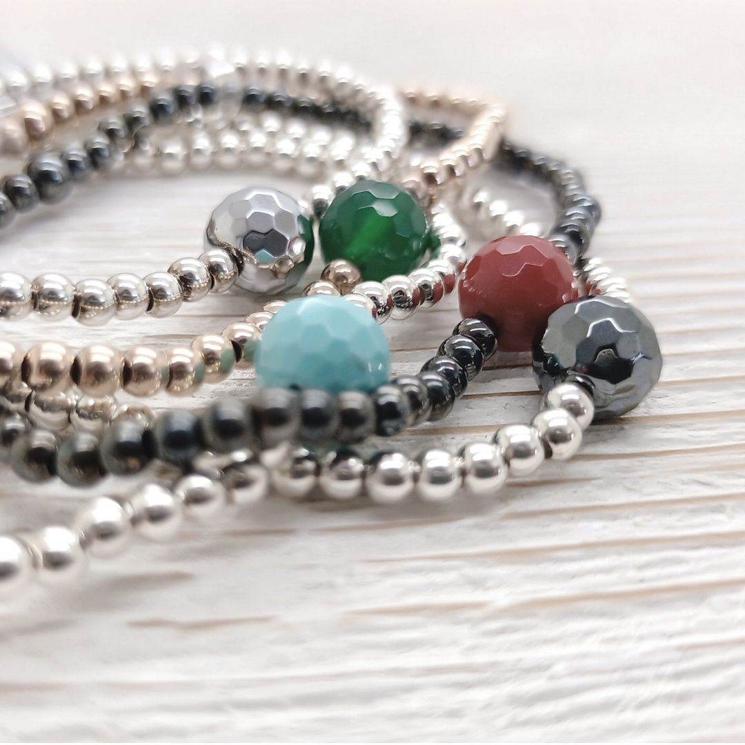 Bracciale spadino elastico con pietra - SPBR037 - Spadarella Gioielli