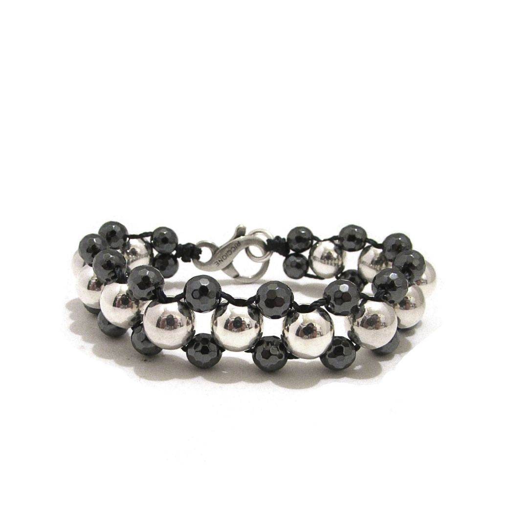 Bracciale spadino intrecciato - SPBR393 - Spadarella Gioielli
