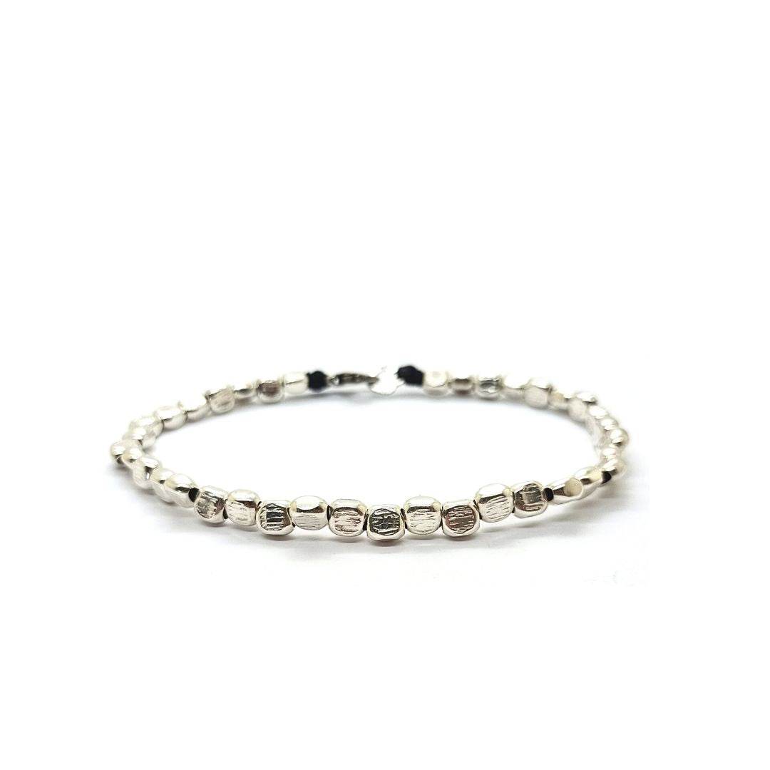 Bracciale spadino globuli rigati - SPBR536 - Spadarella Gioielli