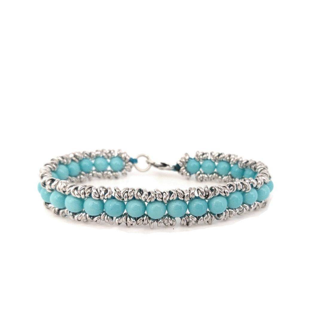 Bracciale spadino intrecciato - SPBR556 - Spadarella Gioielli