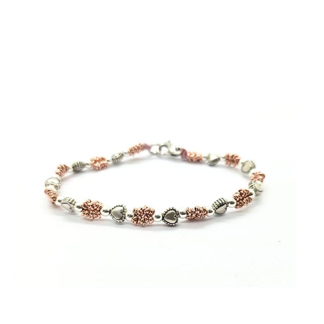 Bracciale spadino cuoricini - SPBR612 - Spadarella Gioielli
