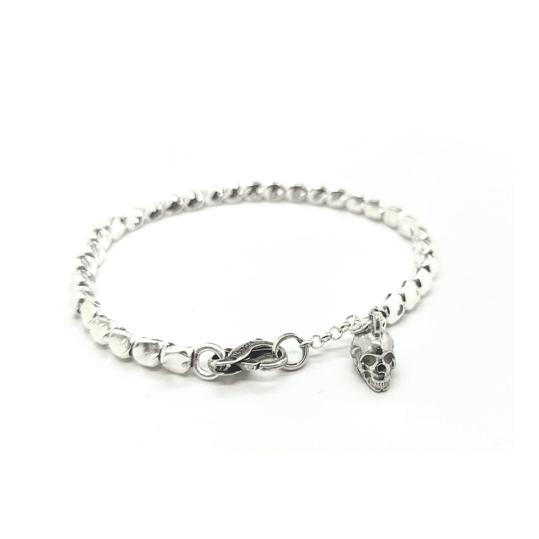 Bracciale pendente teschio - SPBR622 - Spadarella Gioielli