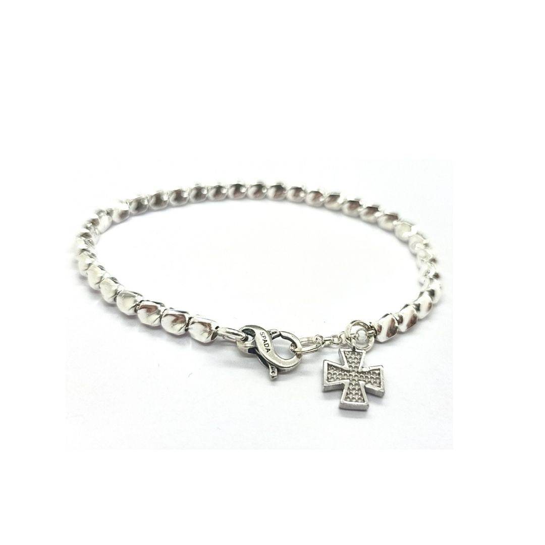 Bracciale pendente croce - SPBR624 - Spadarella Gioielli