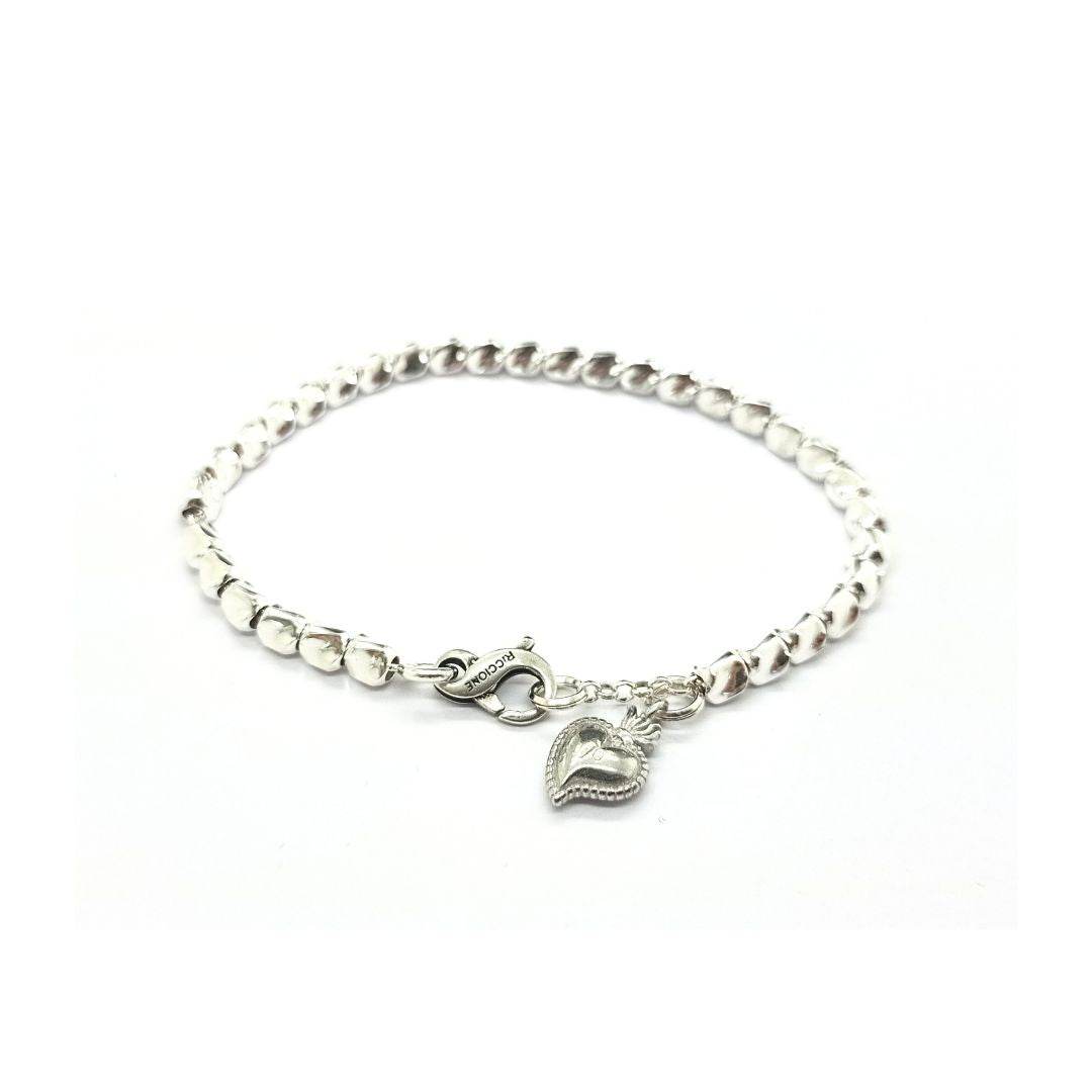 Bracciale pendente cuore sacro - SPBR625 - Spadarella Gioielli