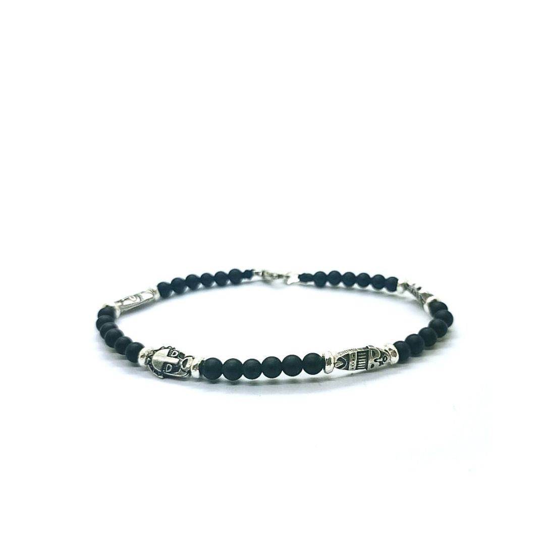 Bracciale spadino Volti tribali - SPBR699 - Spadarella Gioielli
