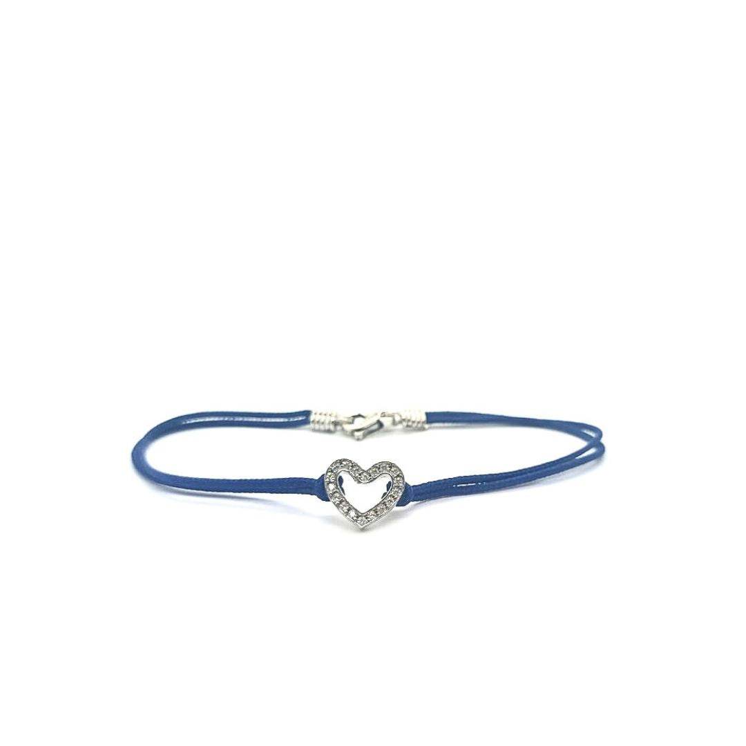 Bracciale spadino cuore zirconi - SPBR704 - Spadarella Gioielli