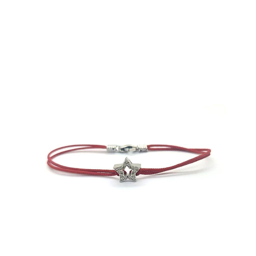 Bracciale spadino stella zirconi - SPBR705 - Spadarella Gioielli