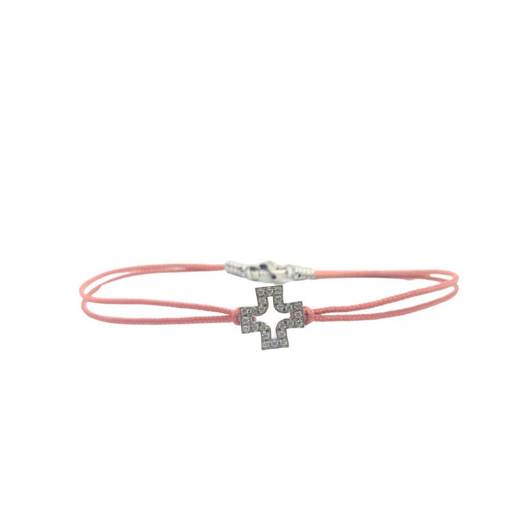 Bracciale spadino croce zirconi - SPBR708 - Spadarella Gioielli