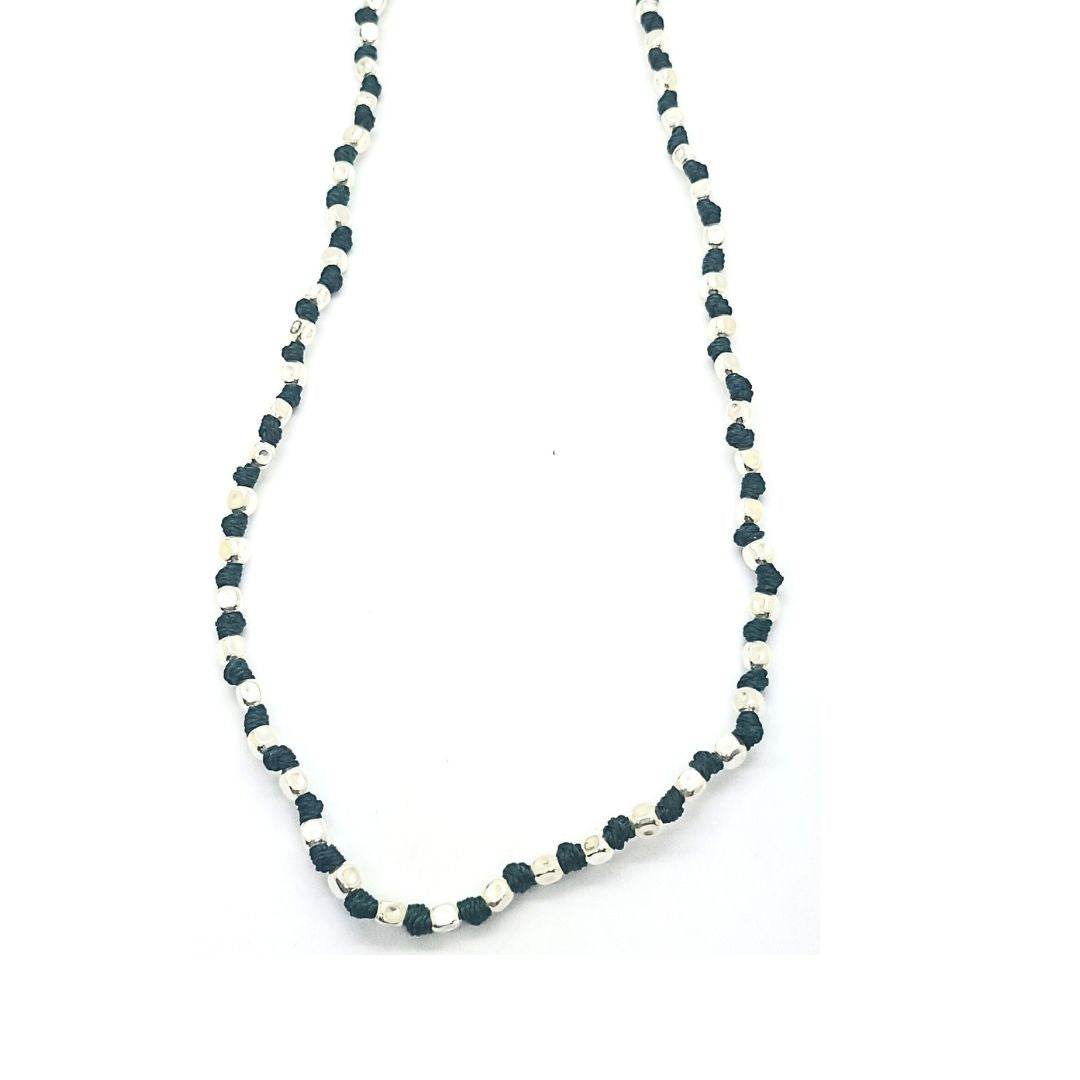 Collana Spadino pepite e nodi- SPGR311 - Spadarella Gioielli