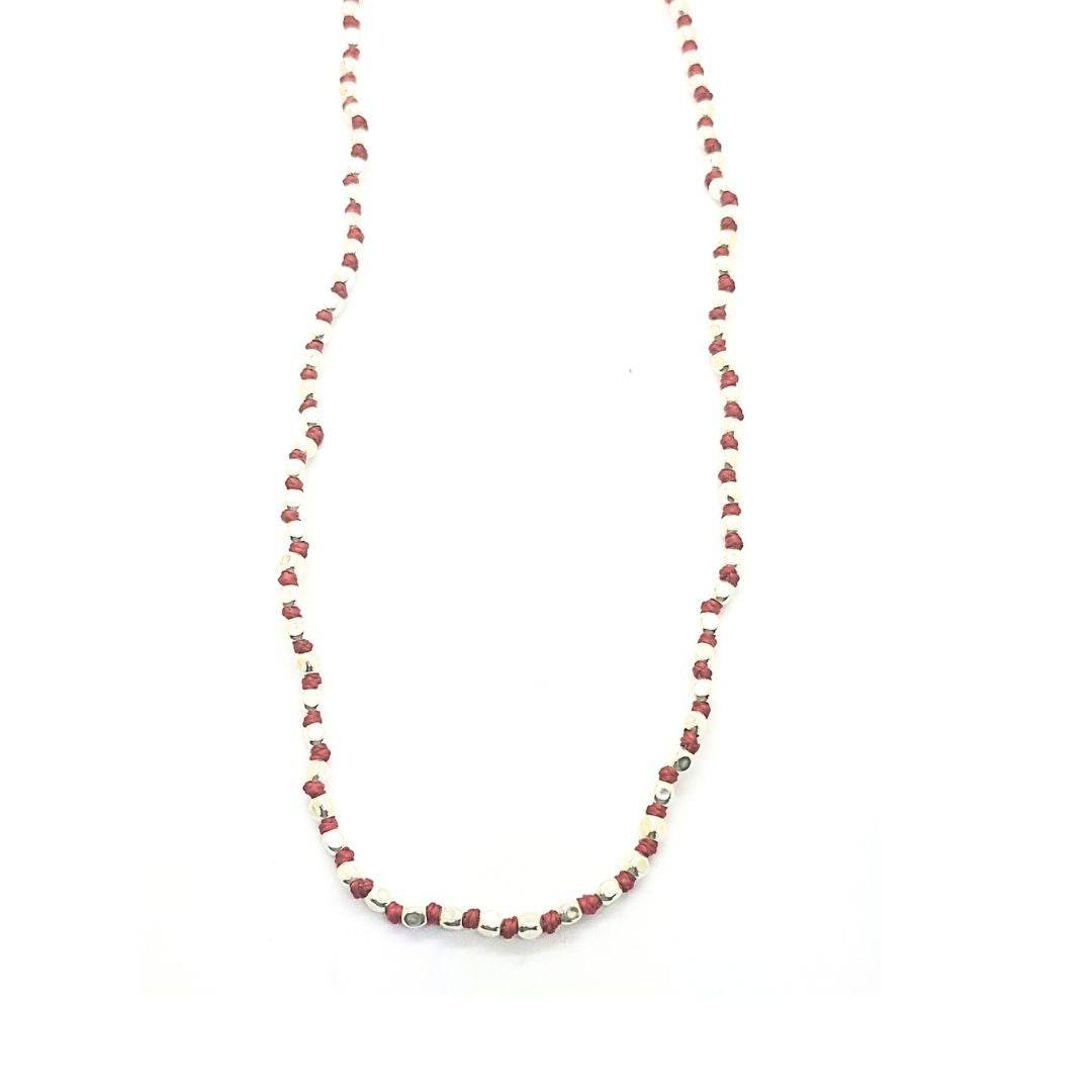 Collana Spadino pepite e nodi- SPGR315 - Spadarella Gioielli