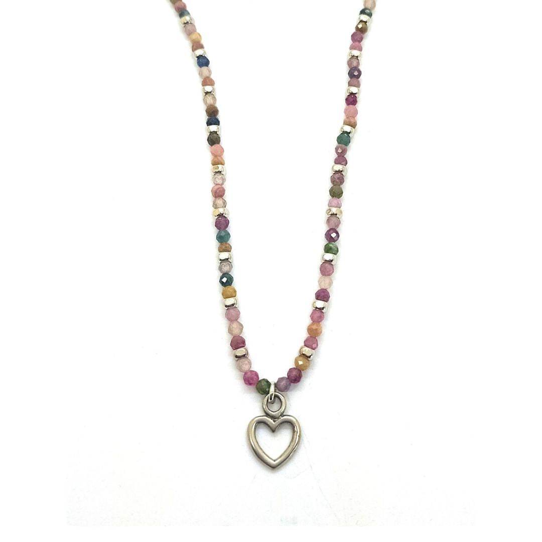 Collana pietrine cuore - SPGR602 - Spadarella Gioielli