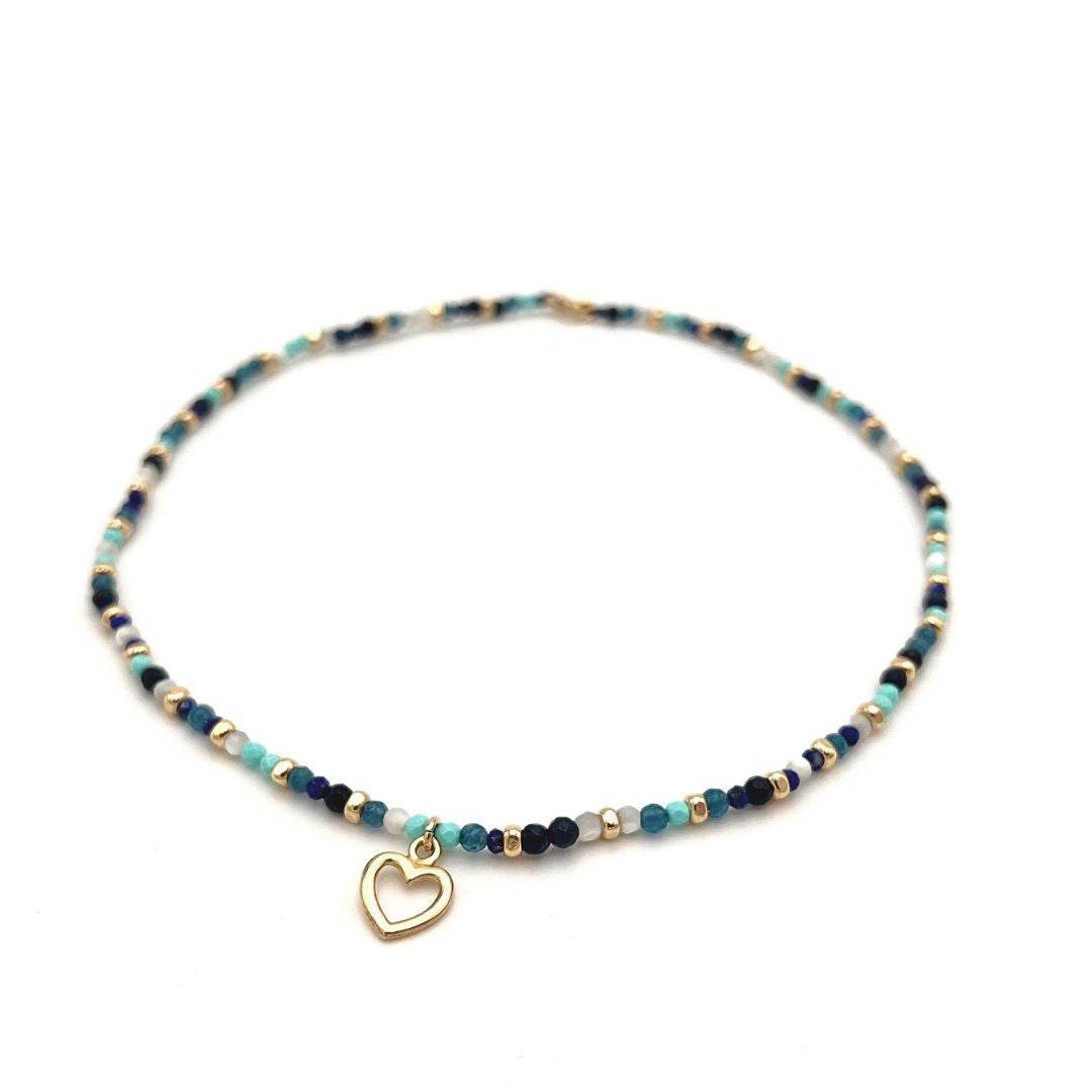 Collana pietrine cuore - SPGR602 - Spadarella Gioielli