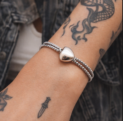 Bracciale spadino San Valentino cuore big - SPBR760