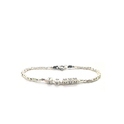 Bracciale spadino pepite I ❤️ MOM