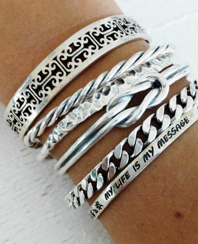 Bracciale rigido decorato - BR502 - Spadarella Gioielli