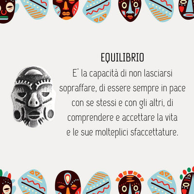 Bracciale spadino maschera Equilibrio - SPBR703 - Spadarella Gioielli