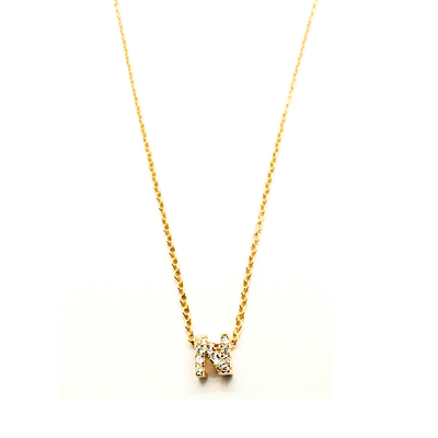 Collana letterina zirconi - CL728