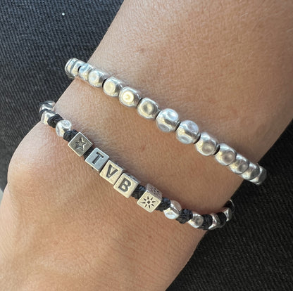 Bracciale spadino cubetti personalizzato