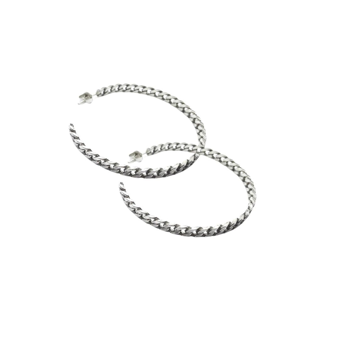 Chain Hoop Earrings - OR783