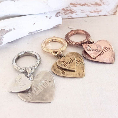 Anello cuori Mum Dad - PSAN61 - Spadarella Gioielli