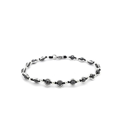 Bracciale spadino Saturno pietre - SPBR478 - Spadarella Gioielli