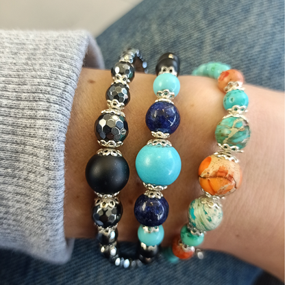 Bracciale spadino con pietre - SPBR768