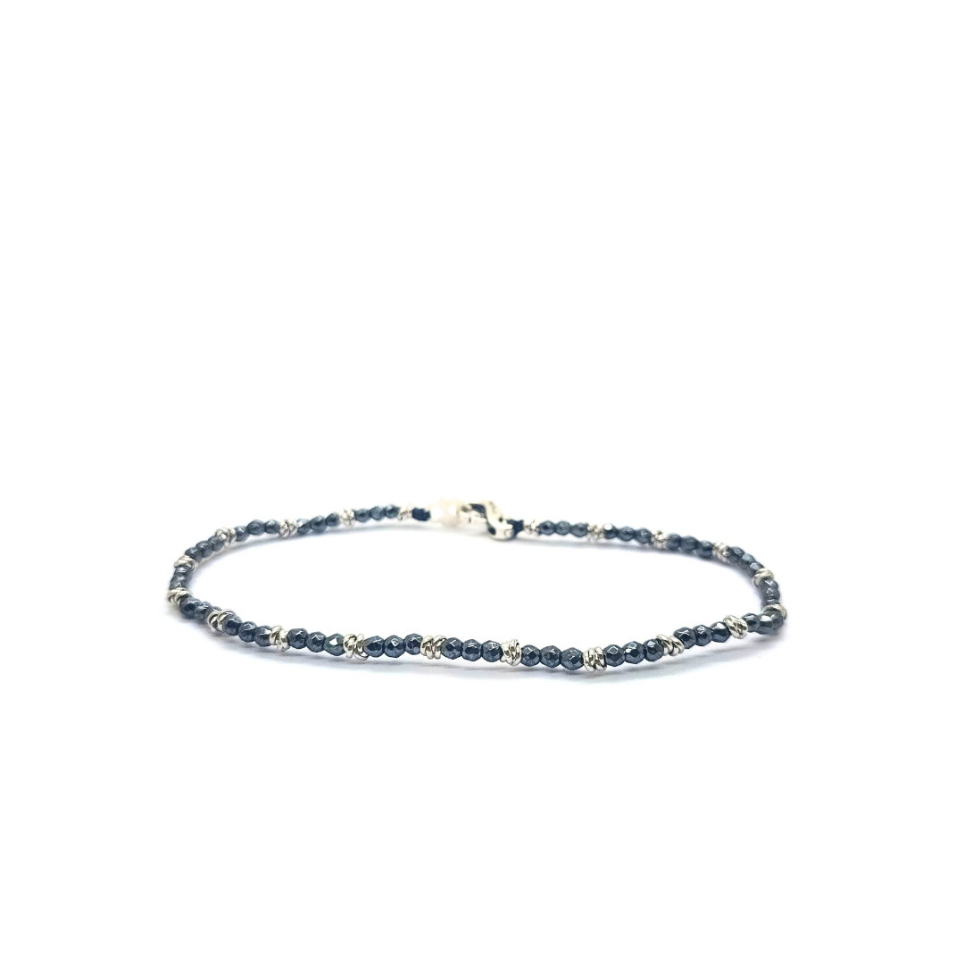 Cavigliera spadino anellini e pietre - SPCV747