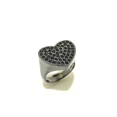 Anello cuore zirconi - AN397 - Spadarella Gioielli