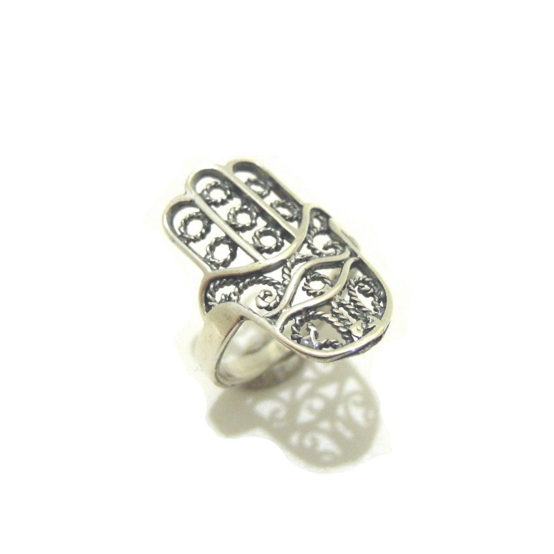 Hamsa Hand Ring - AN575