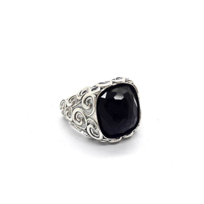 Anello pietra quadrata - AN688 - Spadarella Gioielli