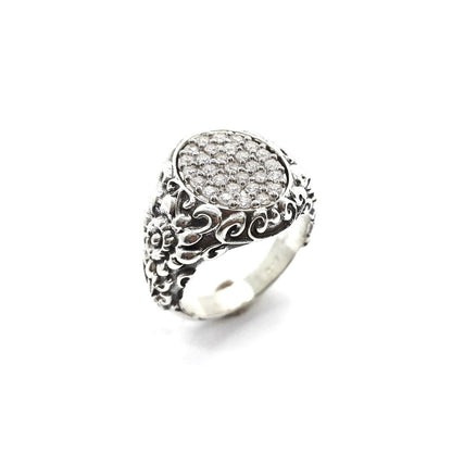 Oval zirconia ring - AN690