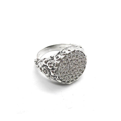 Anello tondo zirconi - AN692 - Spadarella Gioielli