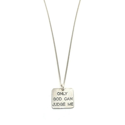Collana targhetta Only god... - CD549 - Spadarella Gioielli