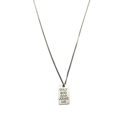 Collana targhettina Only god... - CD566 - Spadarella Gioielli